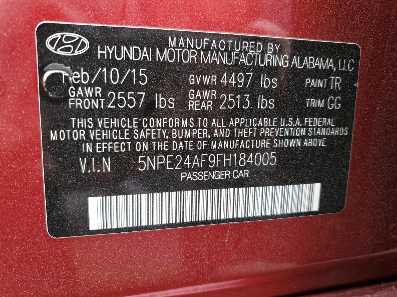 2015 Hyundai Sonata - Image 12