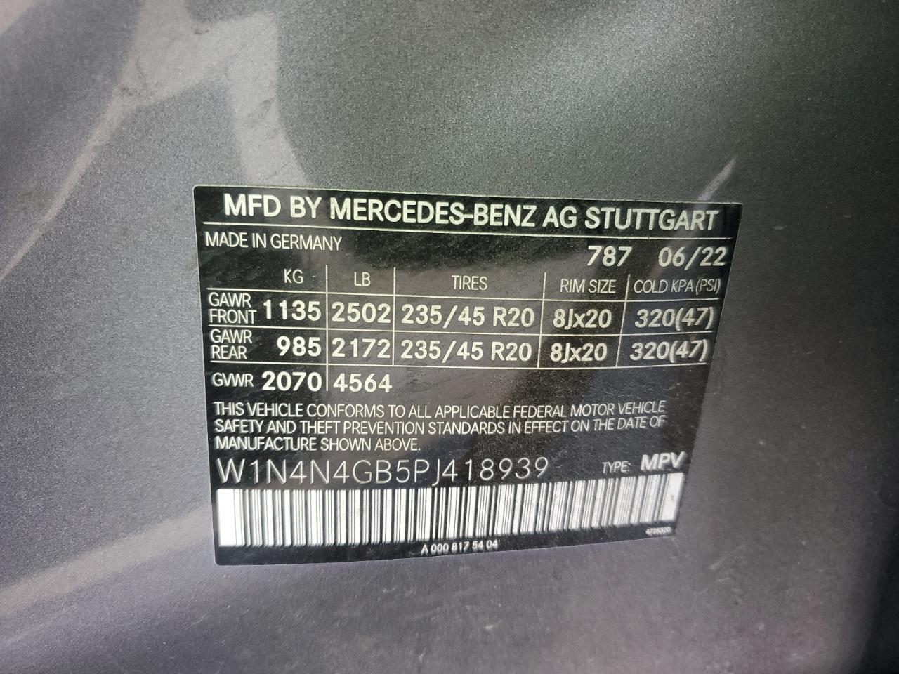 2023 Mercedes-Benz Gla 250 VIN: W1N4N4GB5PJ418939 Lot: 47463705