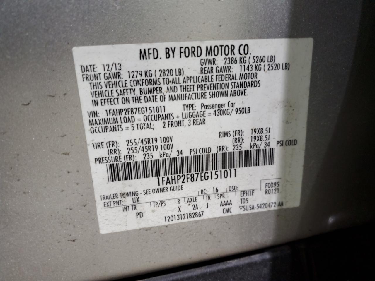 2014 Ford Taurus - Image 12
