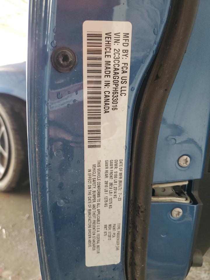 2023 Chrysler 300 Touring VIN: 2C3CCAAG0PH633016 Lot: 49267415