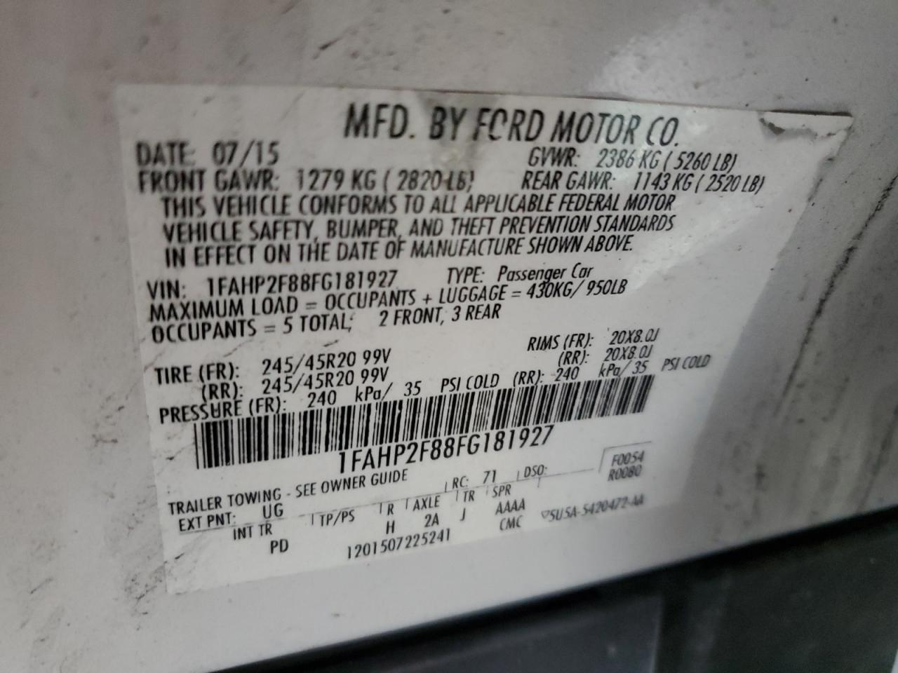 2015 Ford Taurus - Image 14