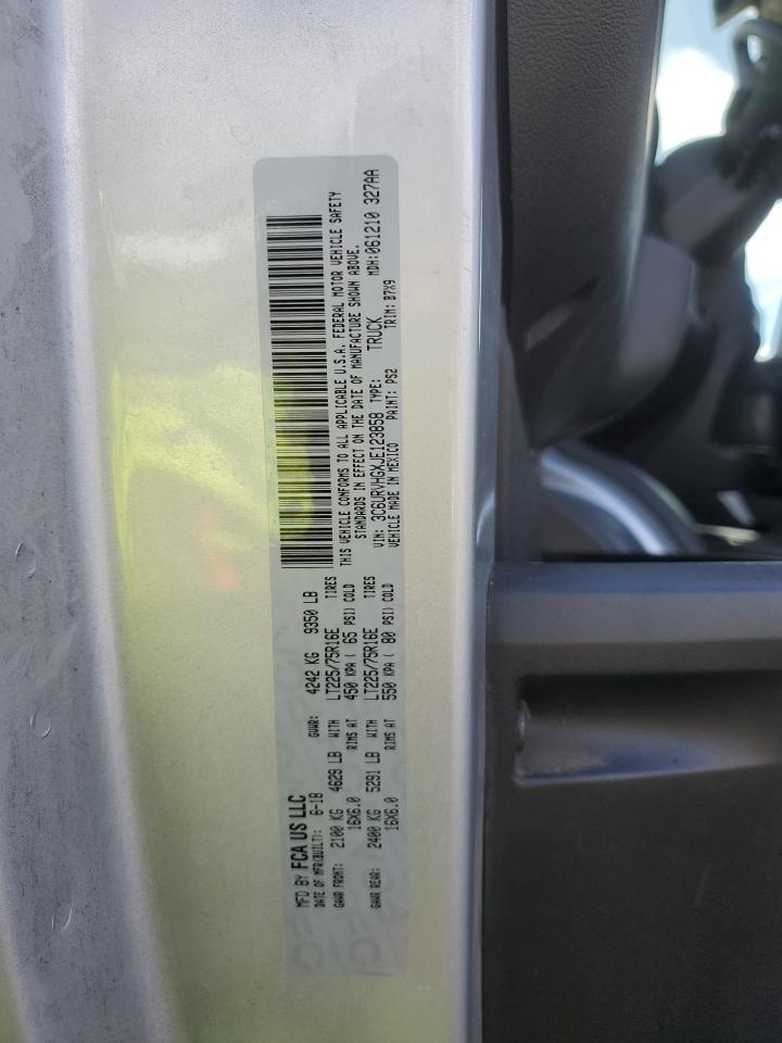 2018 Ram Promaster 3500 3500 High VIN: 3C6URVHGXJE123858 Lot: 48959825