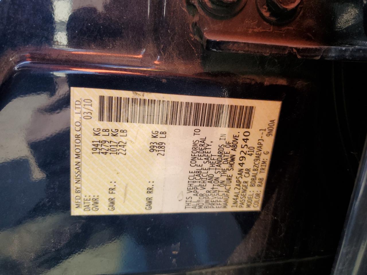 2010 Nissan Altima - Image 12