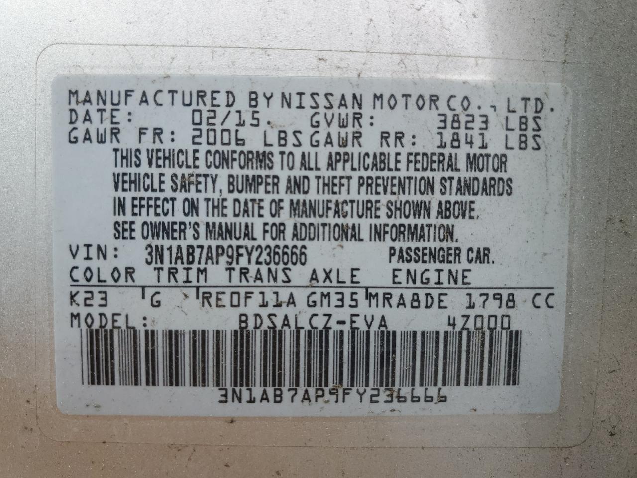 2015 Nissan Sentra - Image 12