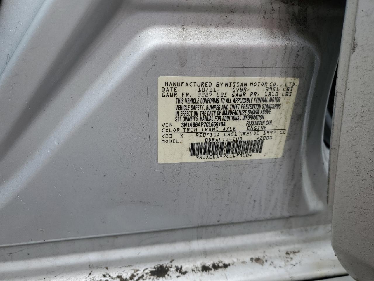 2012 Nissan Sentra - Image 12