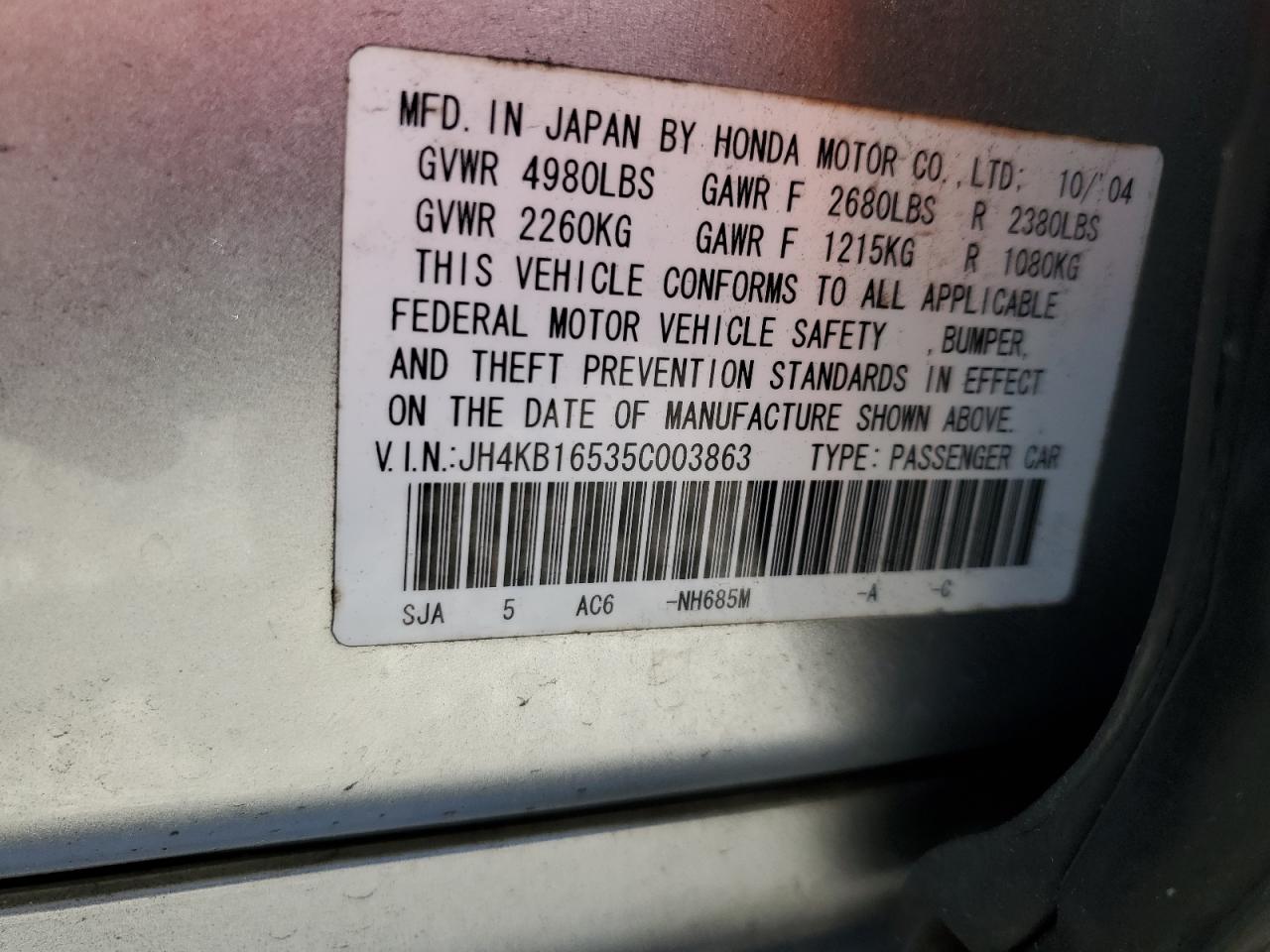 2005 Acura RL - Image 12