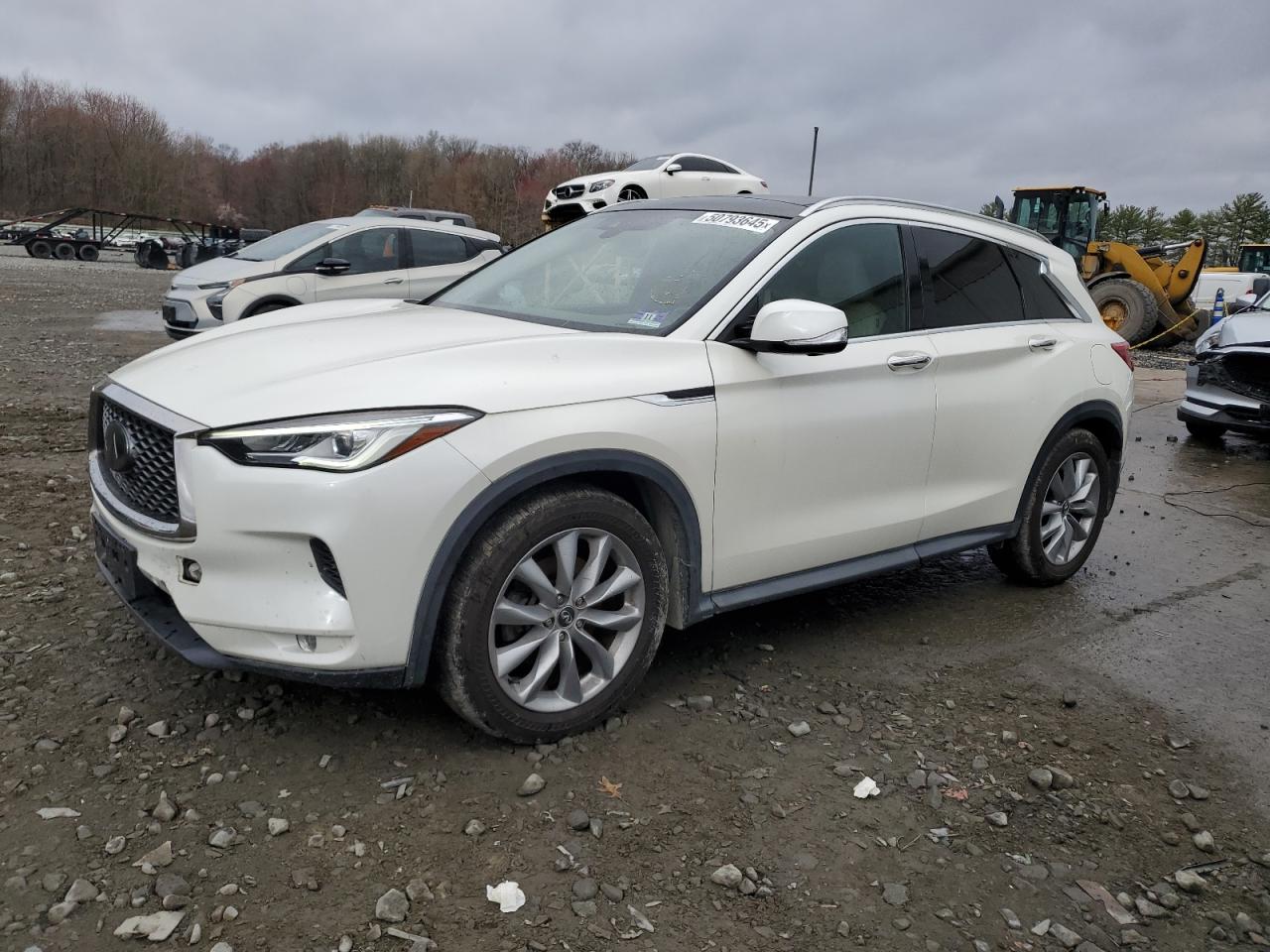 2019 INFINITI QX50 WHITE VIN: 3PCAJ5M30KF131114