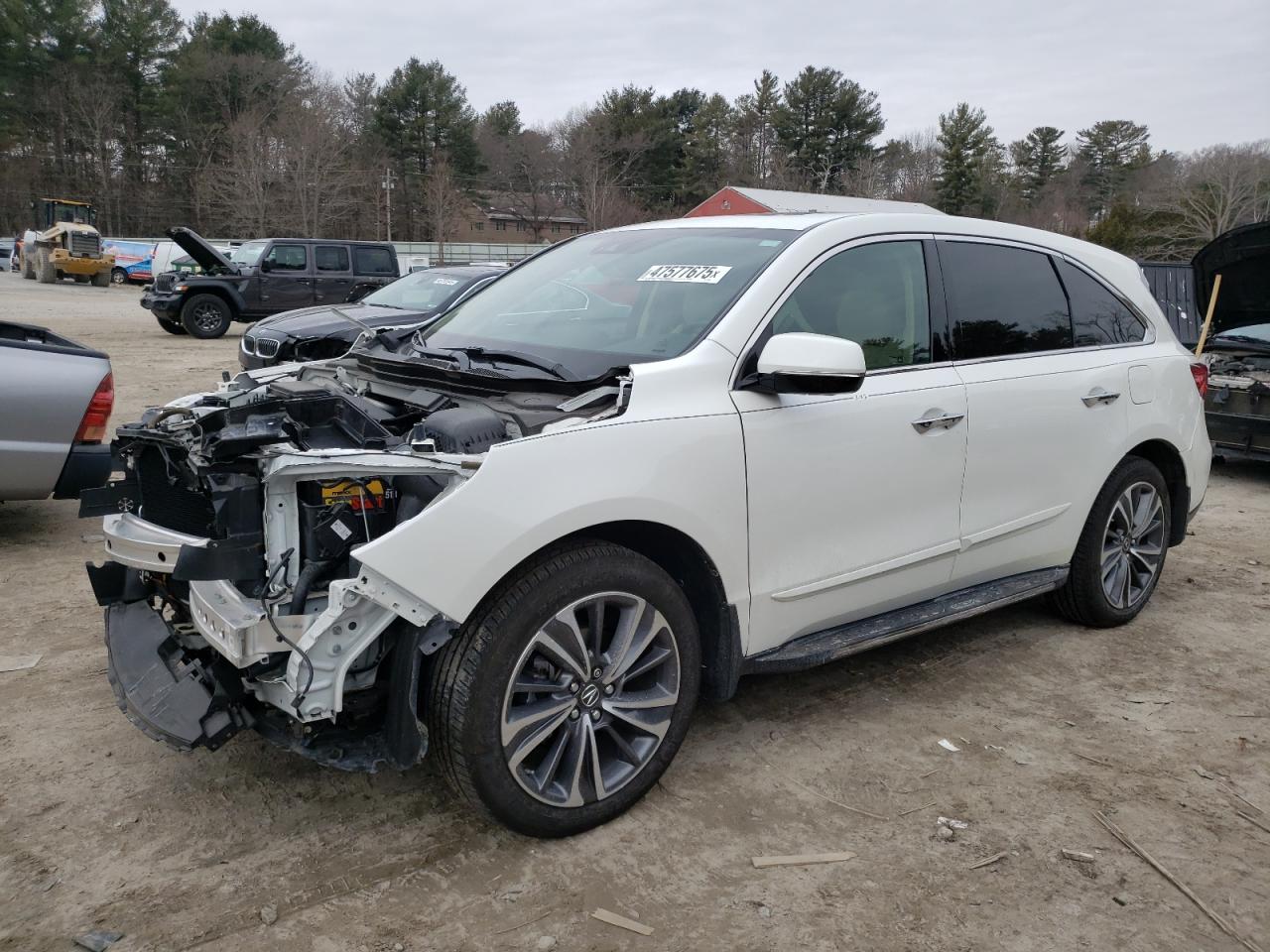 2019 Acura Mdx Technology للبيع في Mendon، MA - Front End