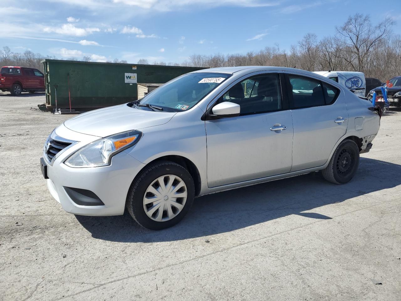 2017 Nissan Versa S იყიდება Ellwood City-ში, PA - Rear End