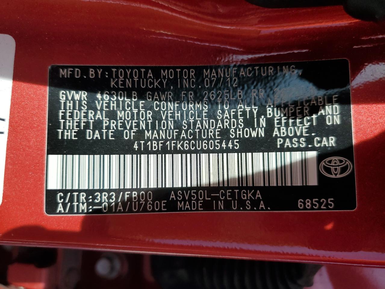 2012 Toyota Camry - Image 13