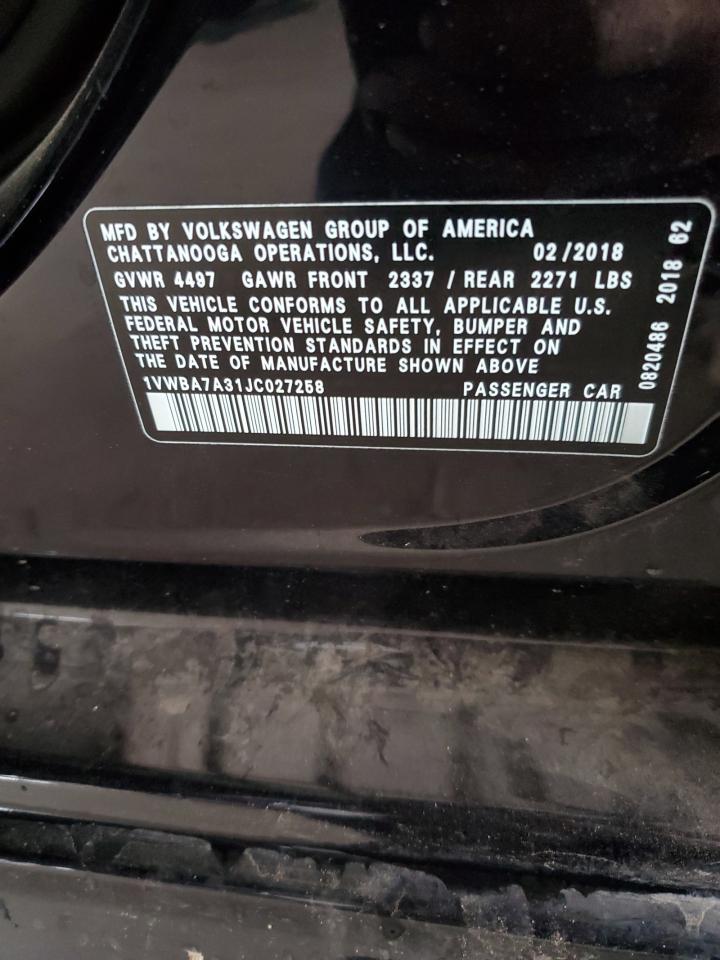 2018 Volkswagen Passat - Image 12