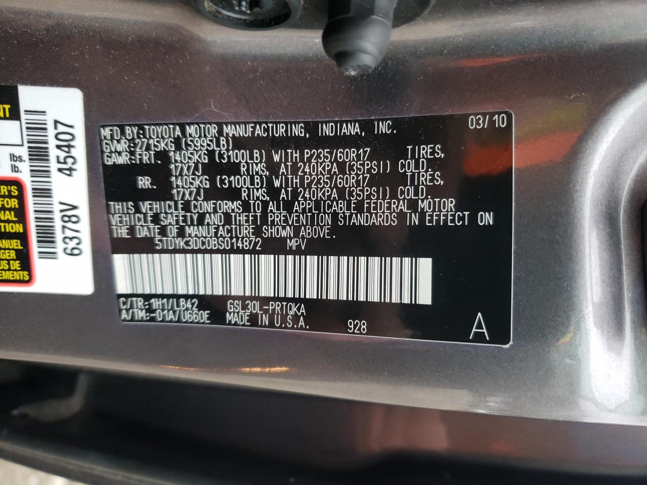 2011 Toyota Sienna - Image 13