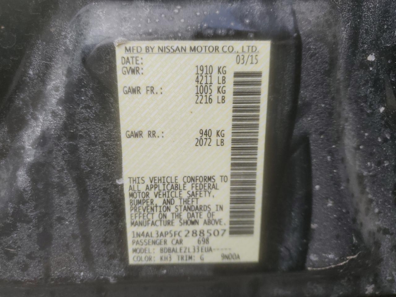 2015 Nissan Altima - Image 12