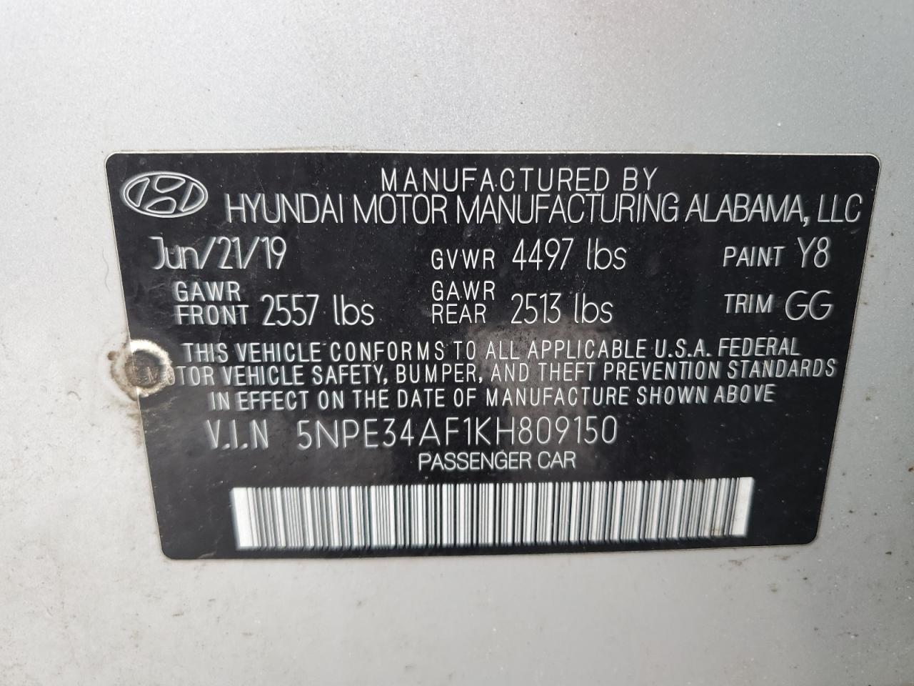 2019 Hyundai Sonata - Image 12