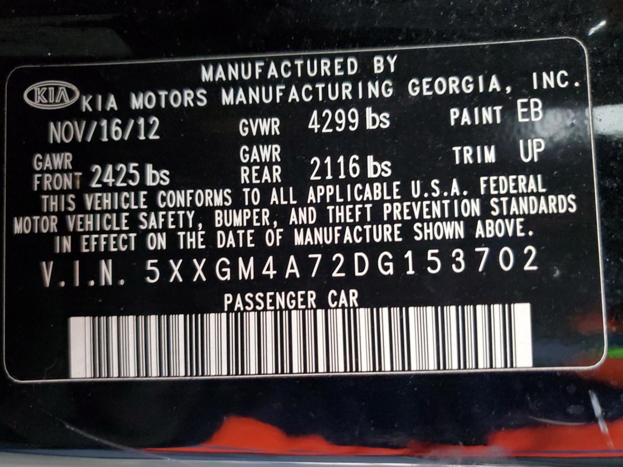 2013 Kia Optima - Image 14