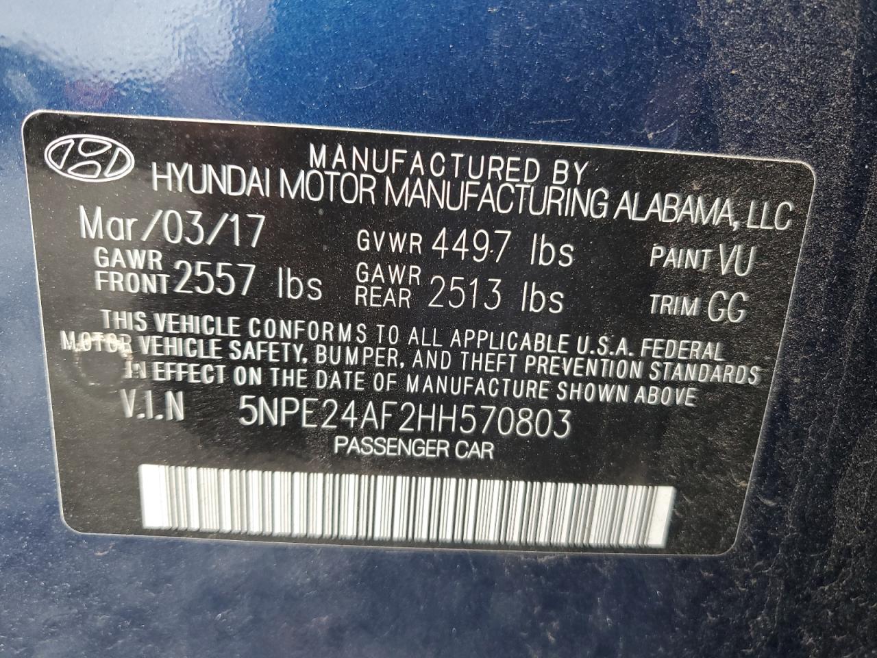 2017 Hyundai Sonata - Image 14