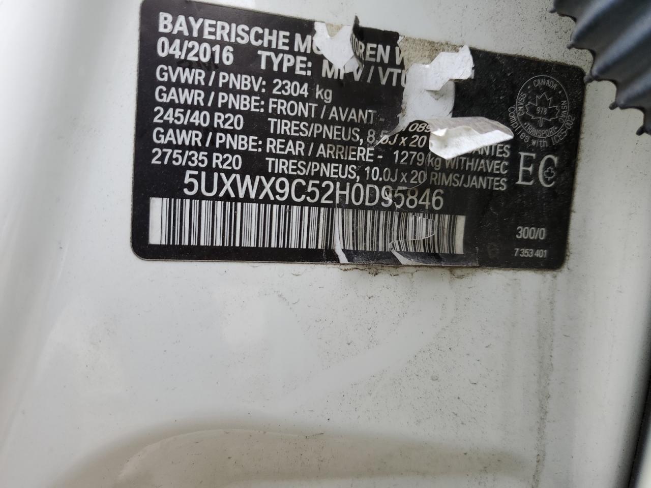 2017 BMW X3 - Image 13