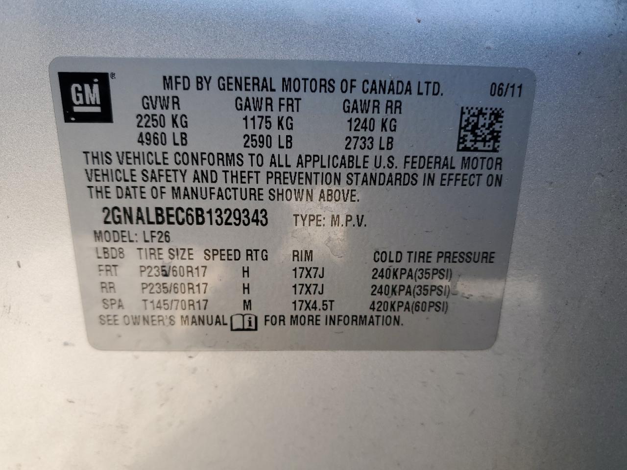 2011 Chevrolet Equinox - Image 13