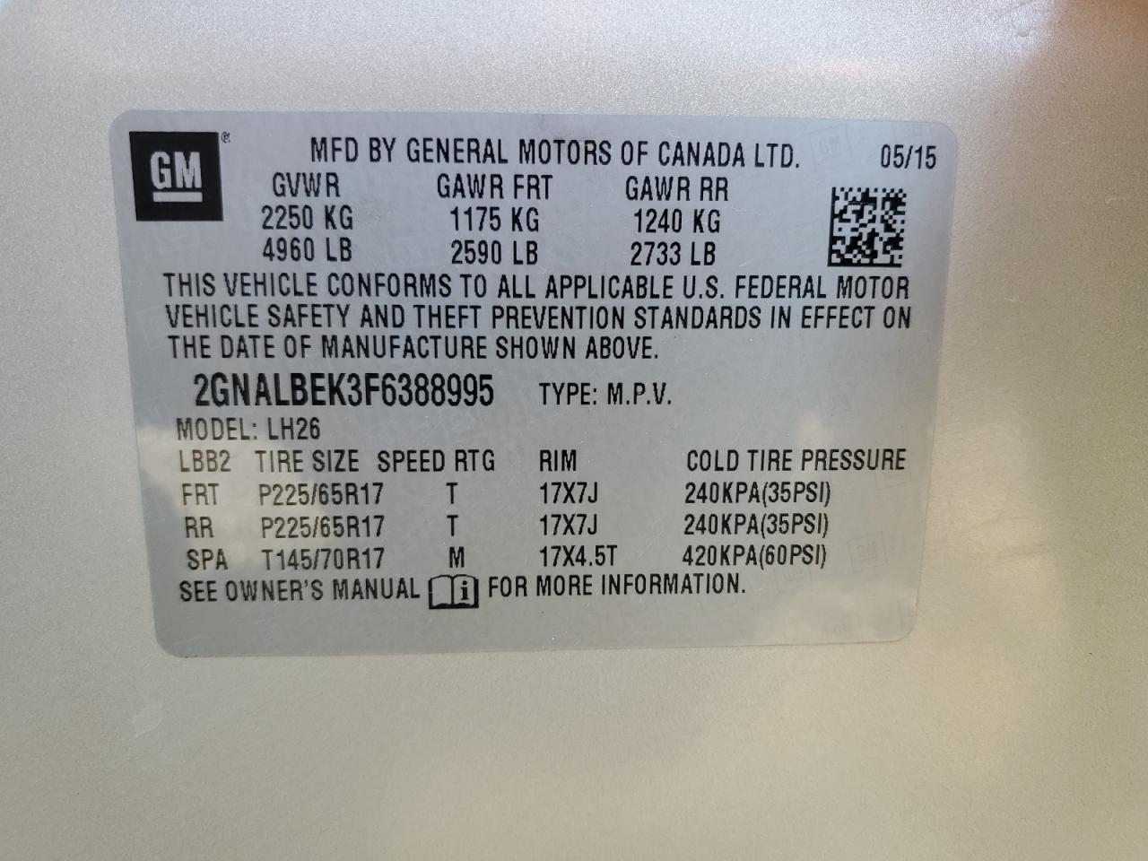 2015 Chevrolet Equinox - Image 13
