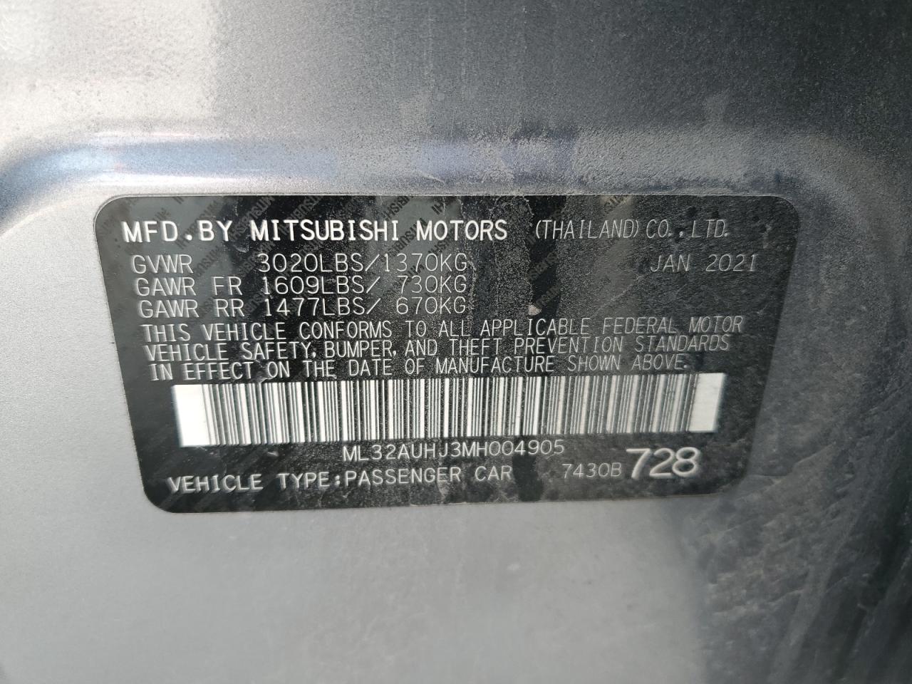 2021 Mitsubishi Mirage - Image 13