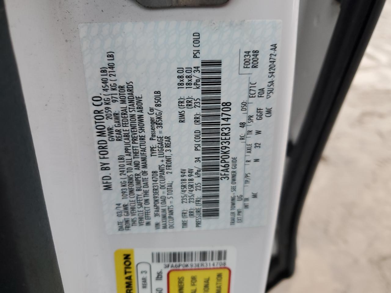 2014 Ford Fusion - Image 12