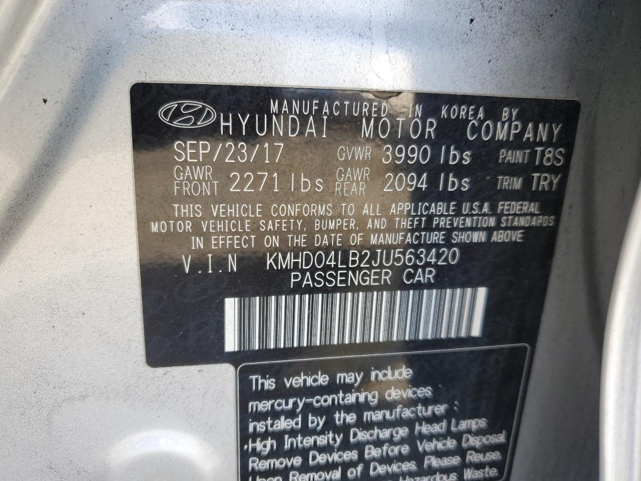 2018 Hyundai Elantra - Image 12