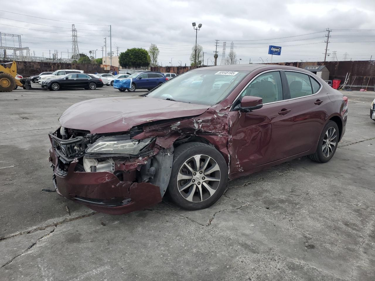 2015 Acura Tlx იყიდება Wilmington-ში, CA - Front End