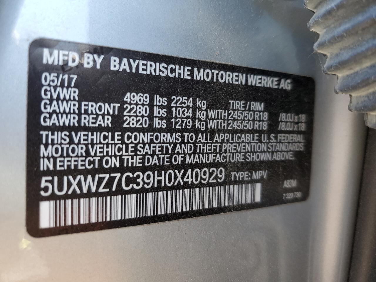2017 BMW X3 - Image 14