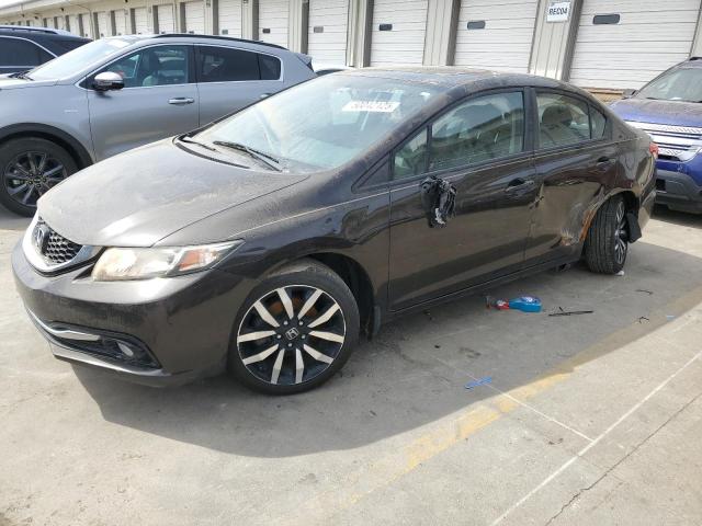 Sedans HONDA CIVIC 2014 Brown