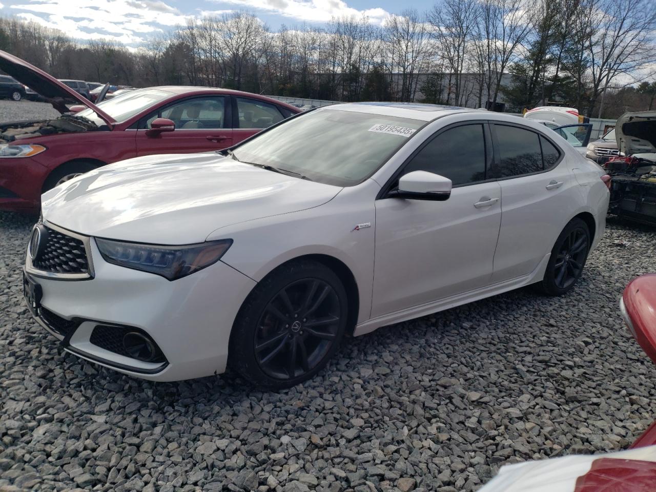 2019 Acura Tlx Technology იყიდება North Billerica-ში, MA - Front End
