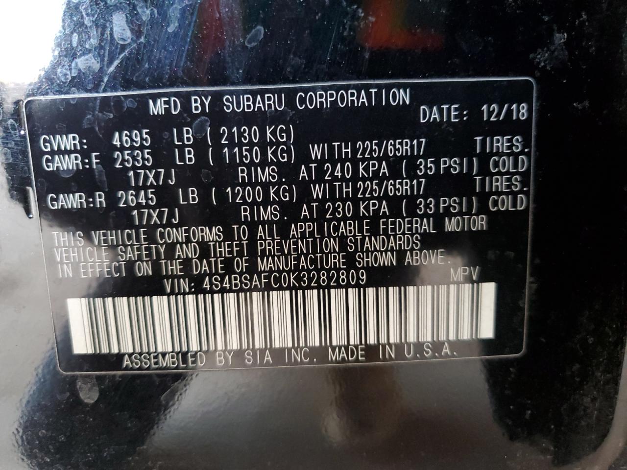 2019 Subaru Outback - Image 12