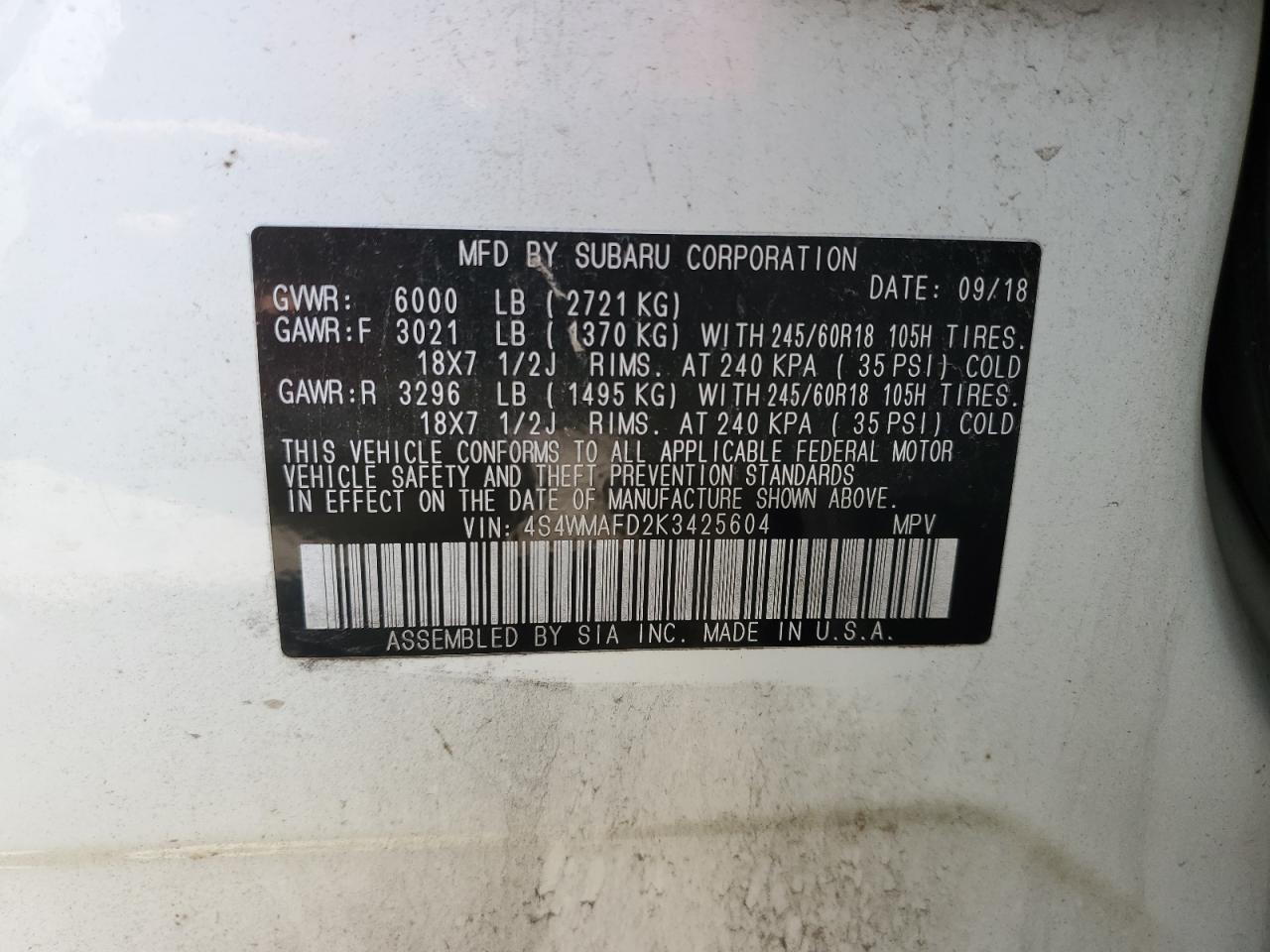 2019 Subaru Ascent - Image 13