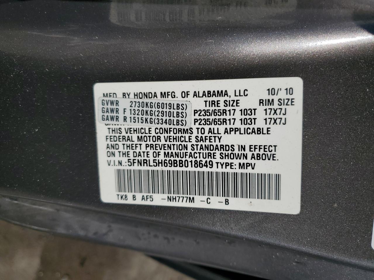 2011 Honda Odyssey - Image 13