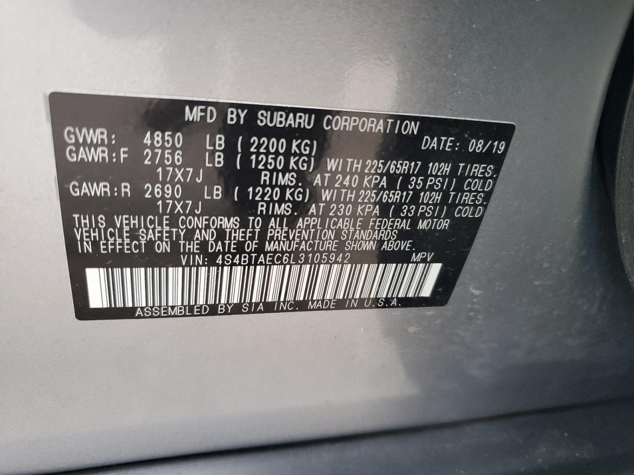 2020 Subaru Outback - Image 14
