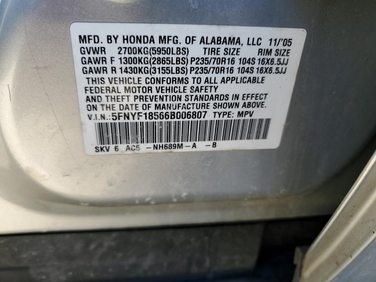 2006 Honda Pilot - Image 14