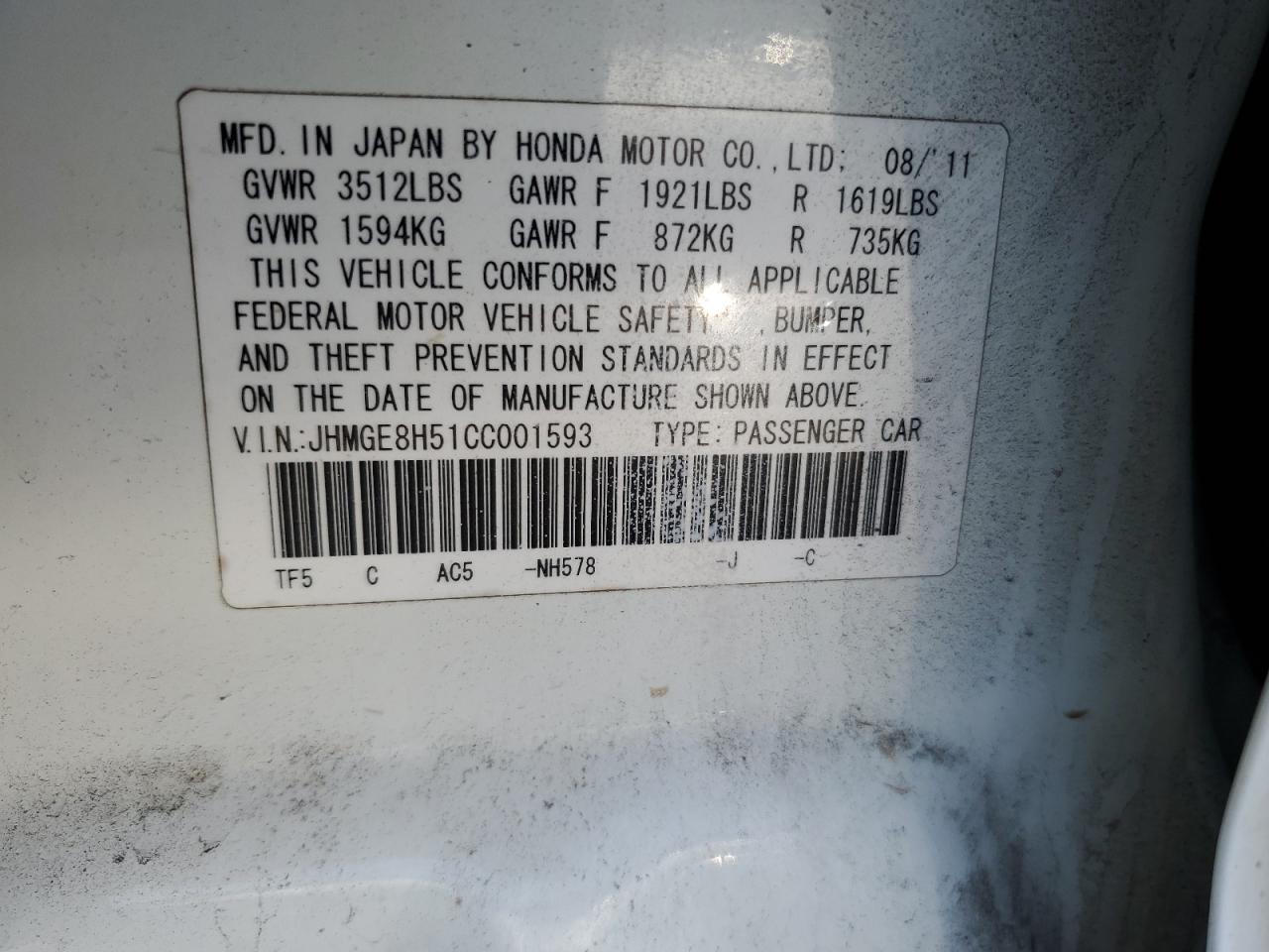 2012 Honda Fit - Image 13