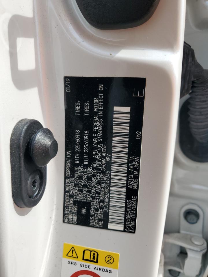 2019 Lexus Nx 300 Base VIN: JTJYARBZ4K2147345 Lot: 50794495