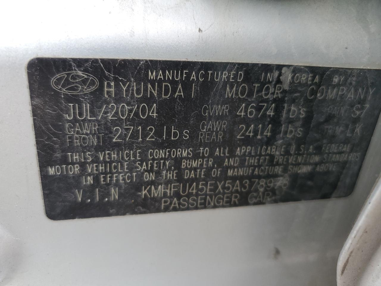 2005 Hyundai Grandeur - Image 12