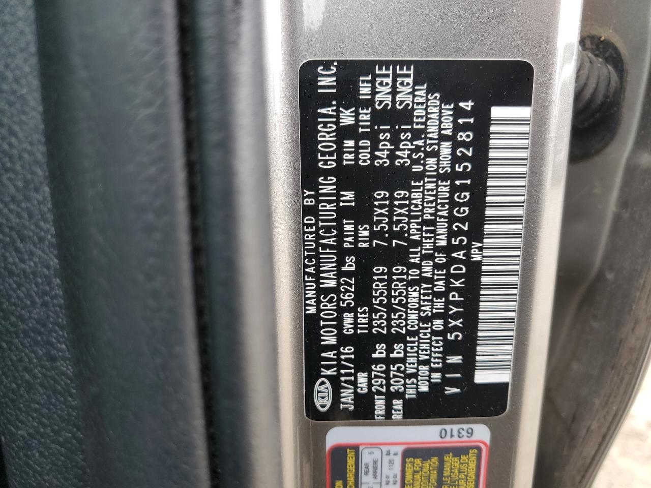 2016 Kia Sorento - Image 14