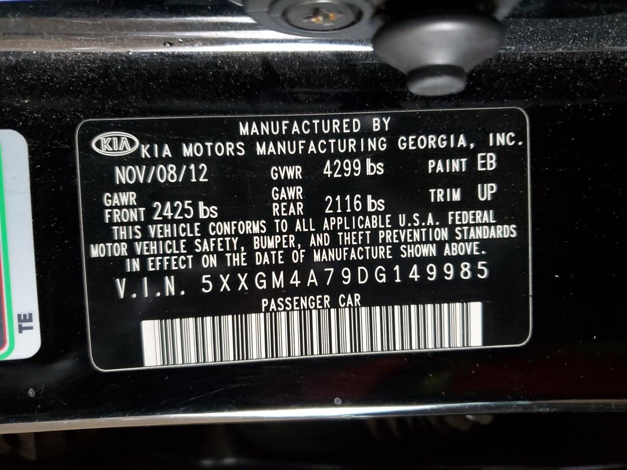 2013 Kia Optima - Image 12