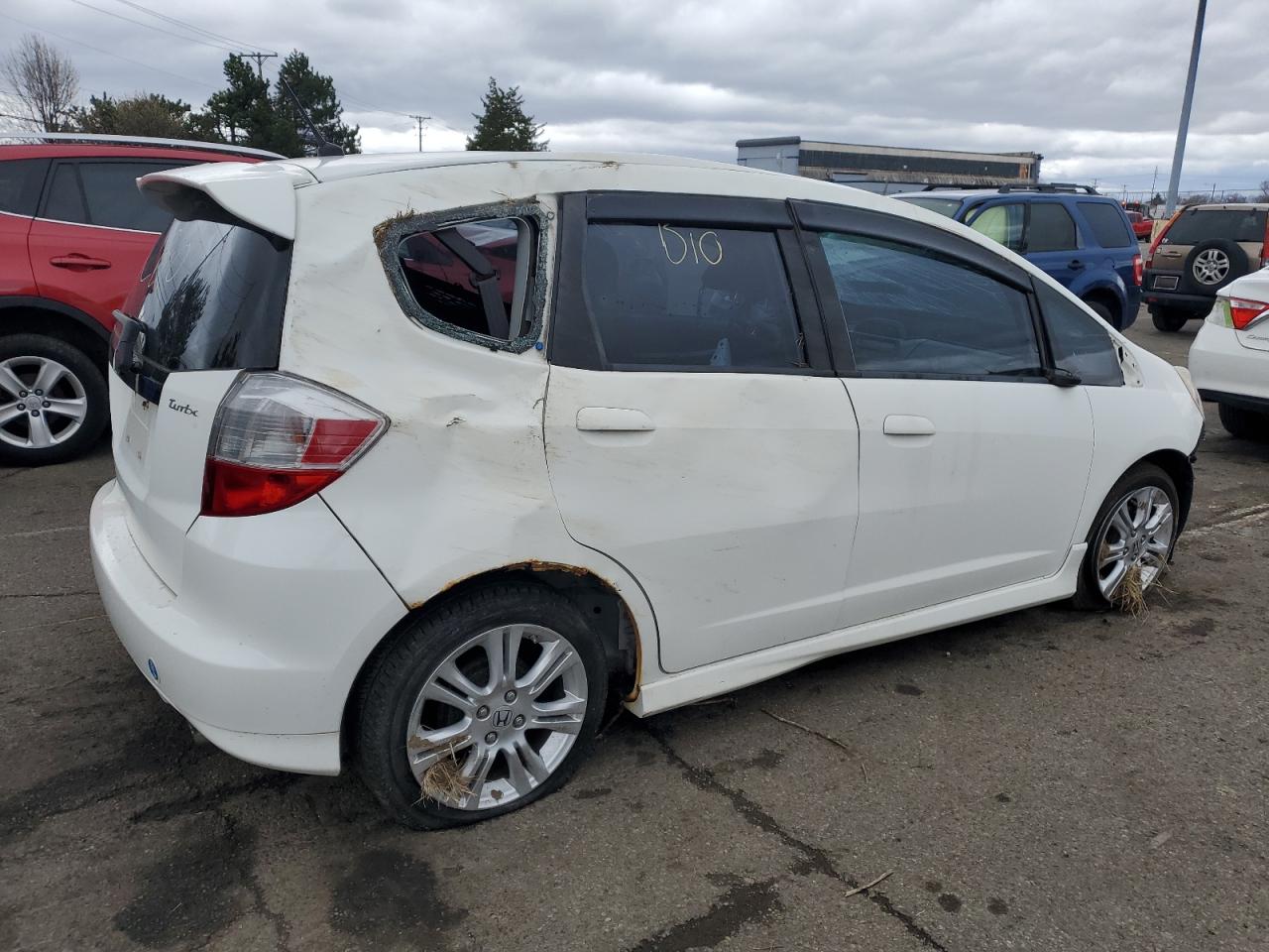 2009 Honda Fit Sport white null gas JHMGE88429S026752 photo #4