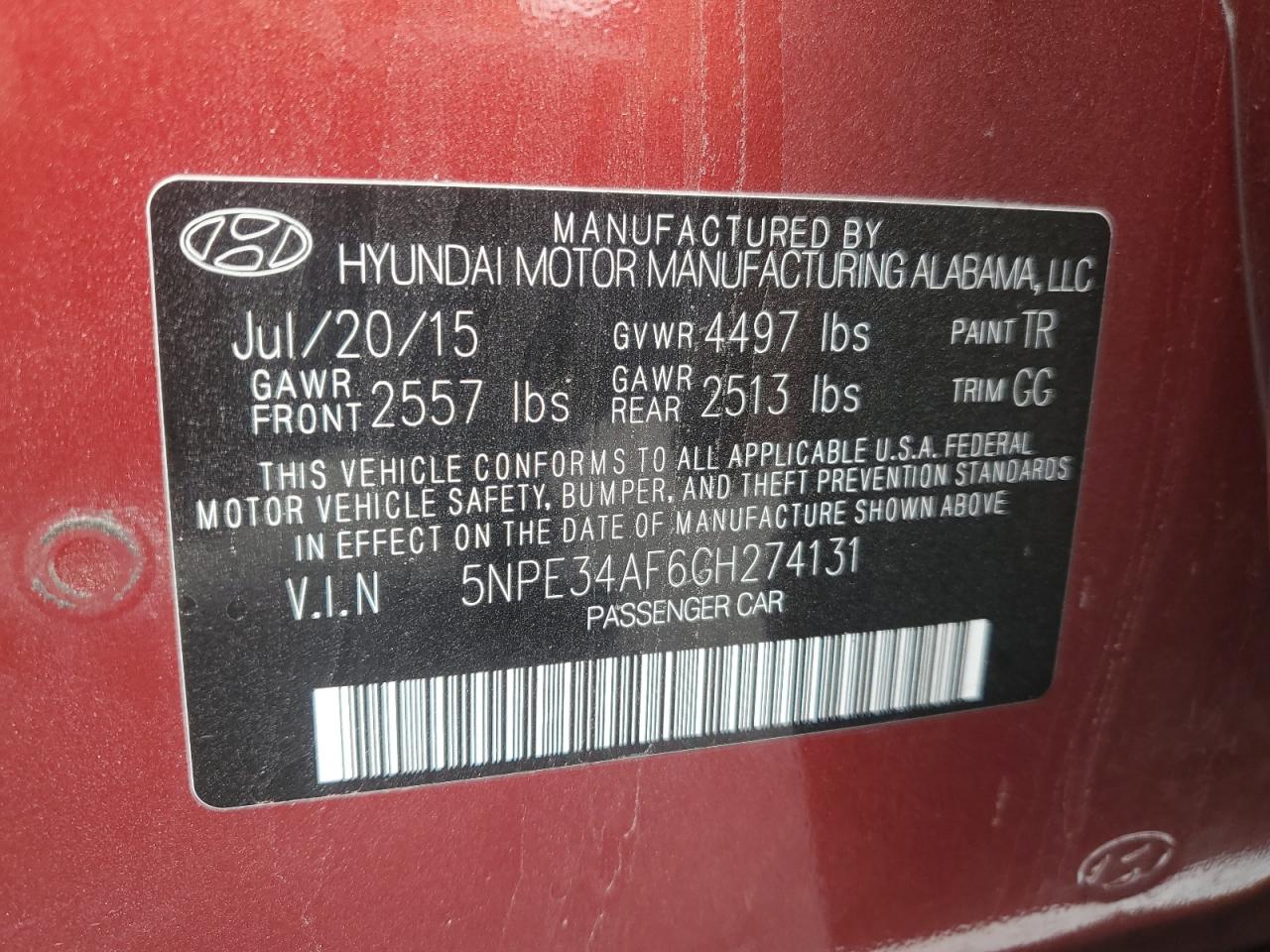 2016 Hyundai Sonata - Image 12