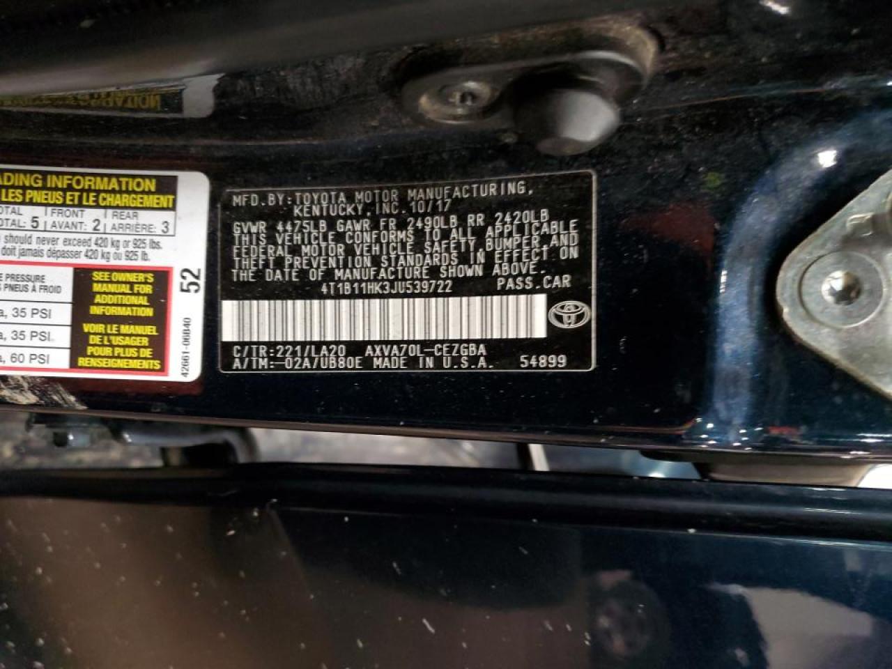 2018 Toyota Camry - Image 13