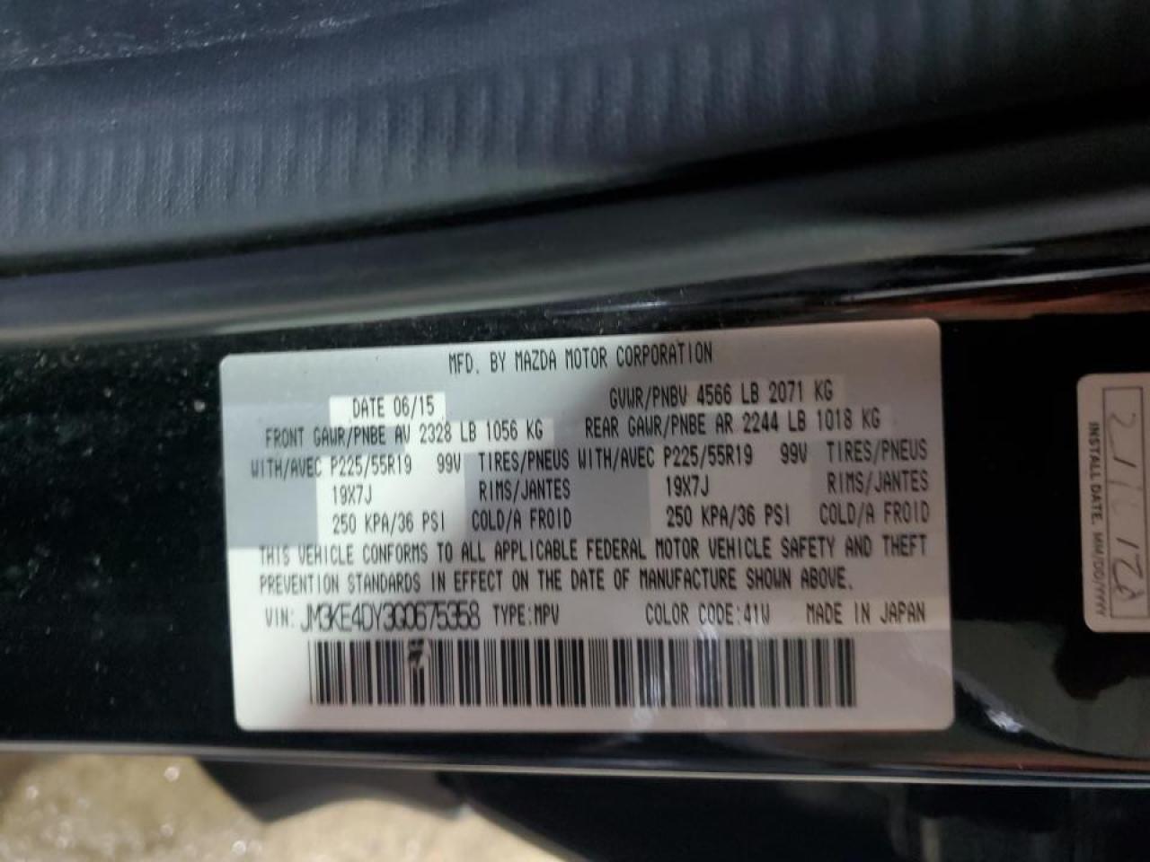 2016 Mazda Cx-5 Gt VIN: JM3KE4DY3G0675358 Lot: 46491565