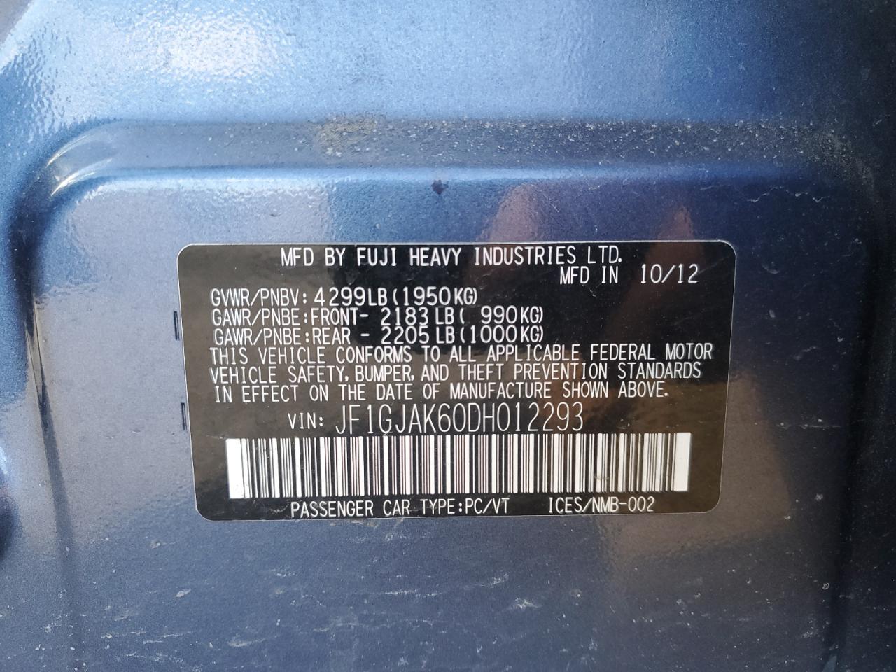 2013 Subaru Impreza - Image 13