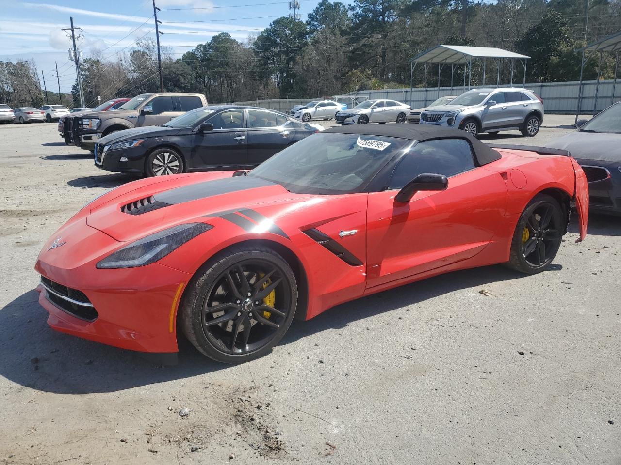 2015 Chevrolet Corvette Stingray Z51 2Lt იყიდება Savannah-ში, GA - Rear End