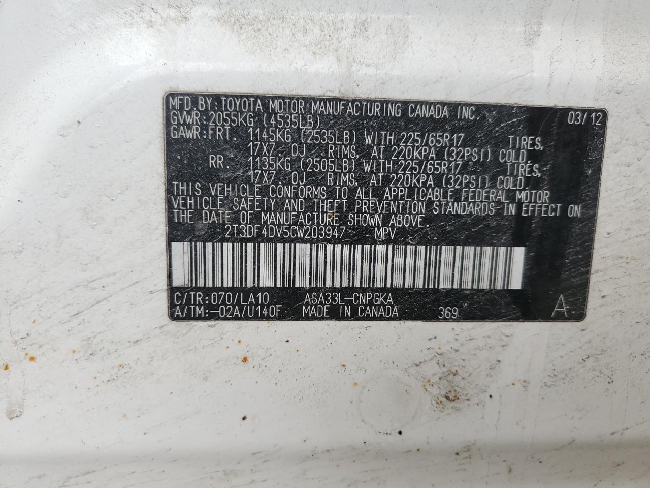 2012 Toyota RAV 4 - Image 13