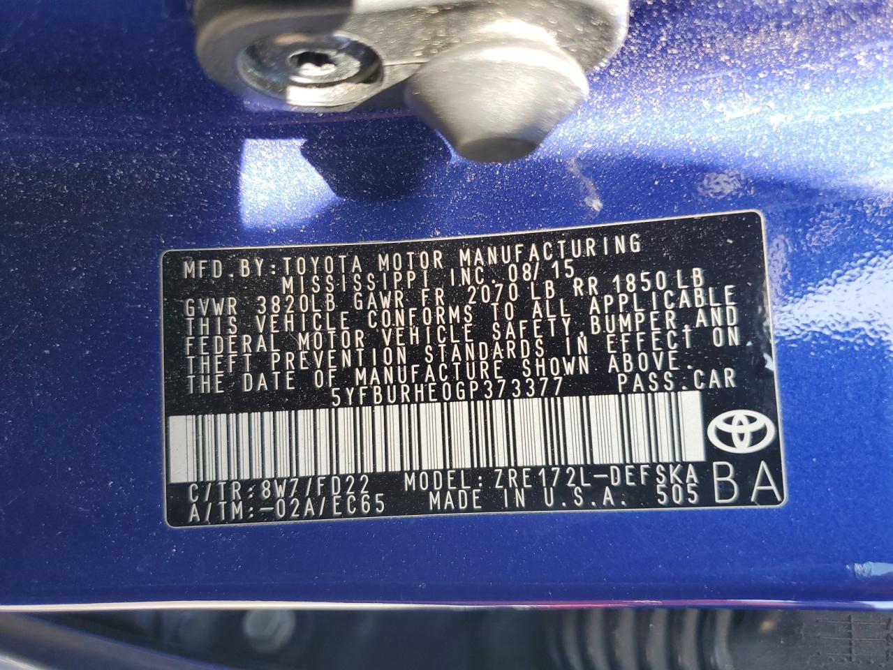 2016 Toyota Corolla - Image 12