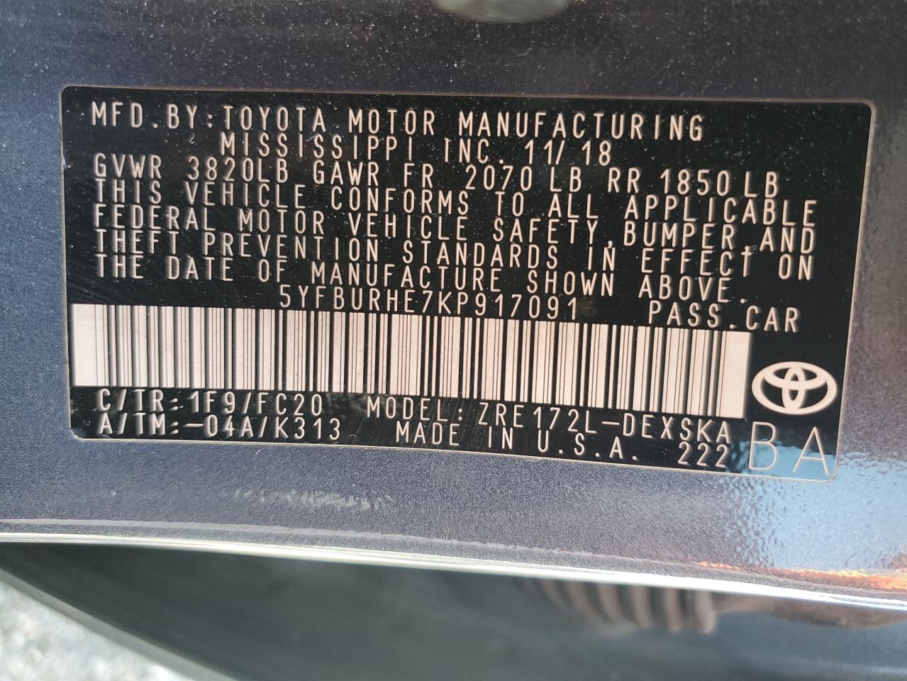 2019 Toyota Corolla - Image 12