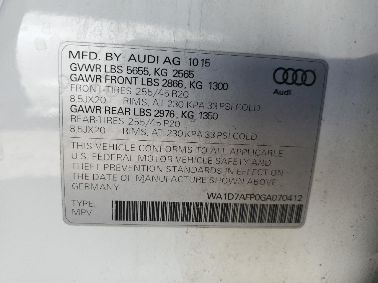 2016 Audi Q5 - Image 13